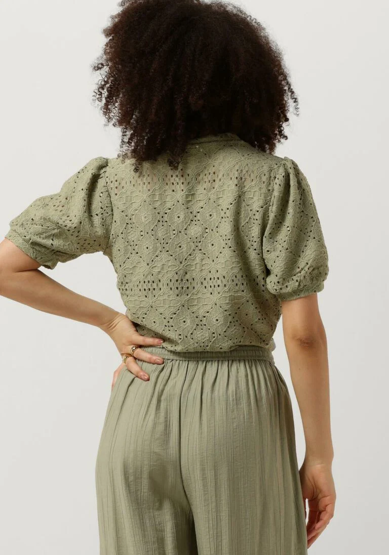 OBJECT groene object top objfeodora s/s top