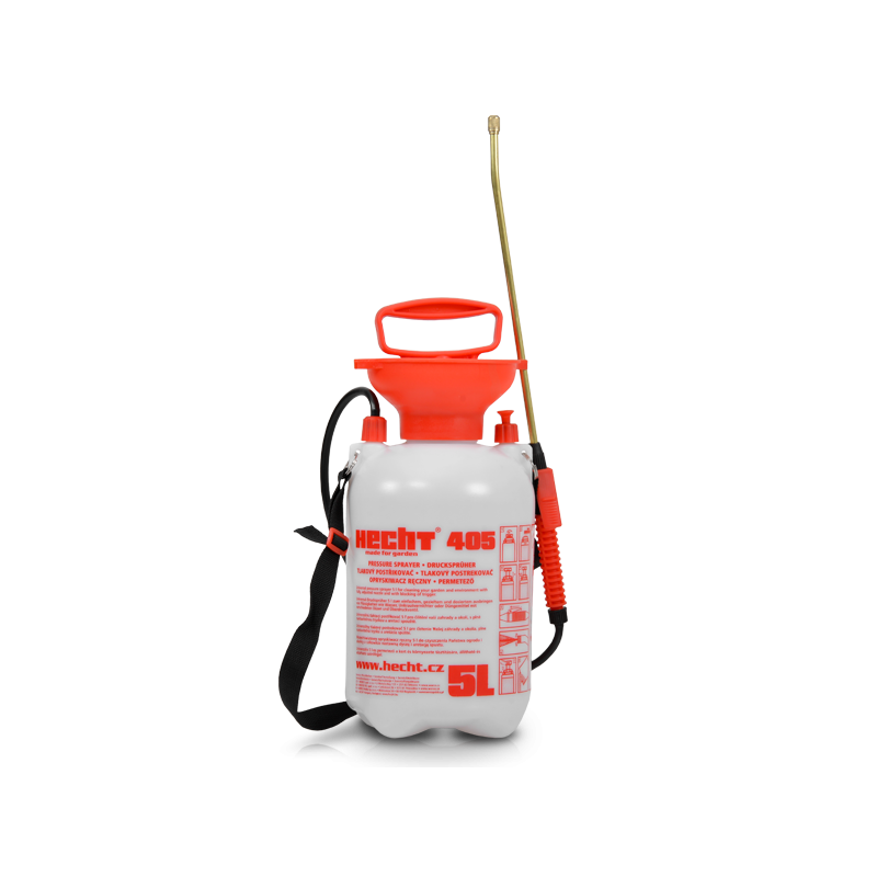 H 405 pulverisateur a pression spray engrais 5l avec jet 49cm tuyau de 1,3m 3bars