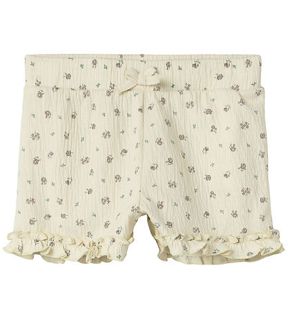 Name It Shorts - NmfJannis - Gebleichte Sand m. Blumen