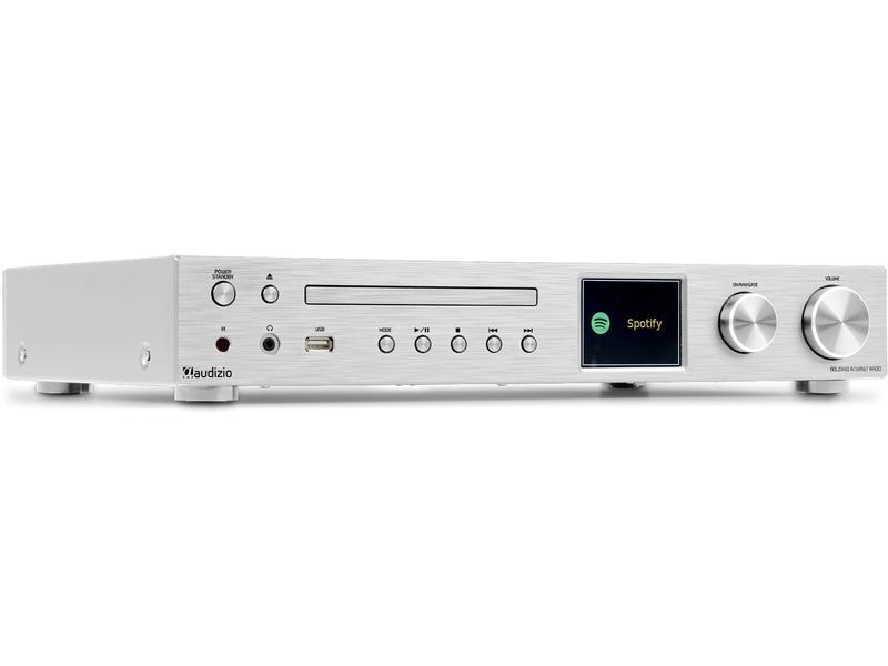 Audizio Internet Radio Bolzano Aluminium Radio mit Verstärker und DAB /CD