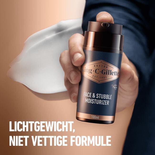King C. Gillette Gezicht en Stoppelbaard Crème 100 ML