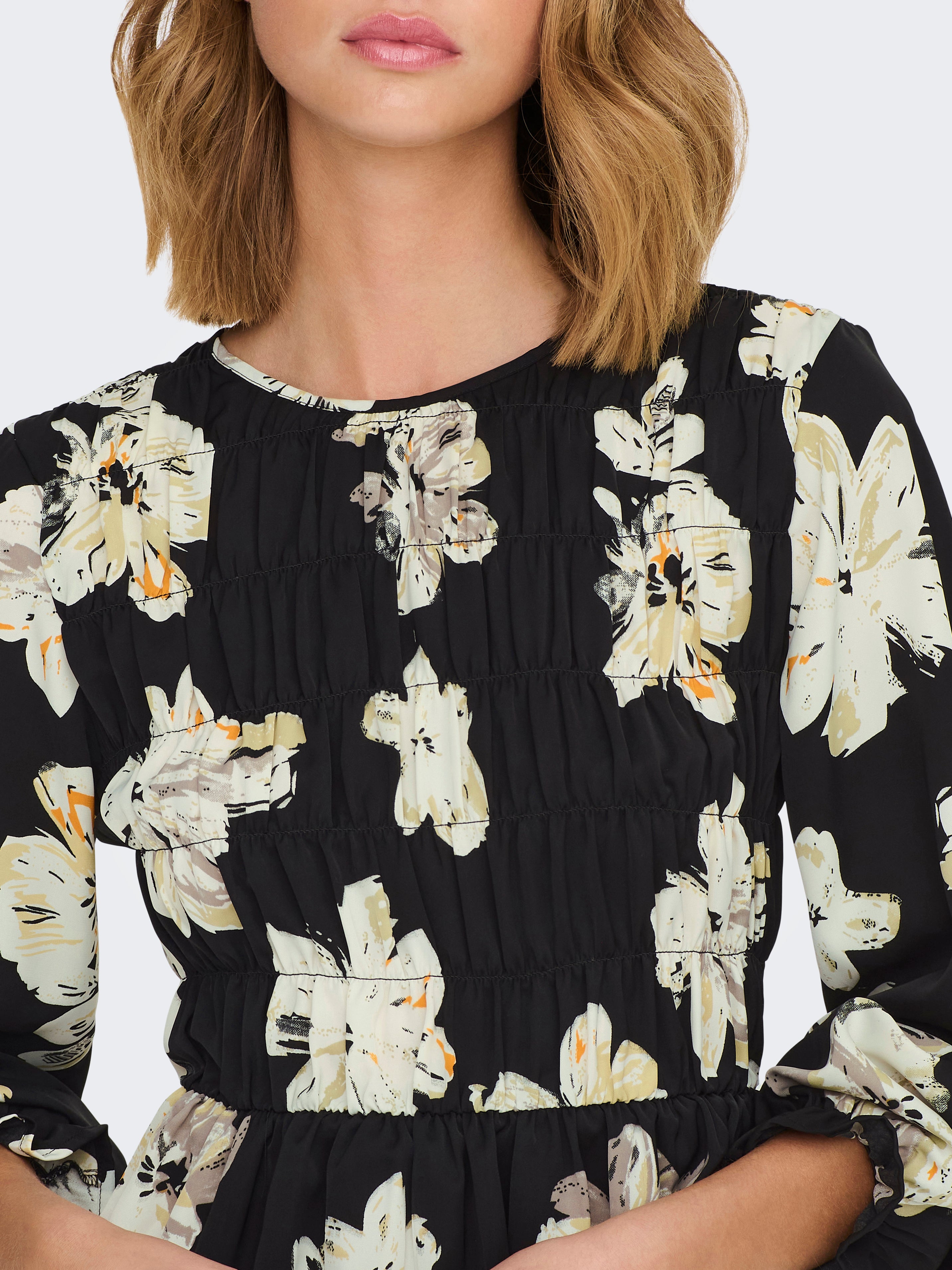 JDYKARLA Gesmoktes Top Black