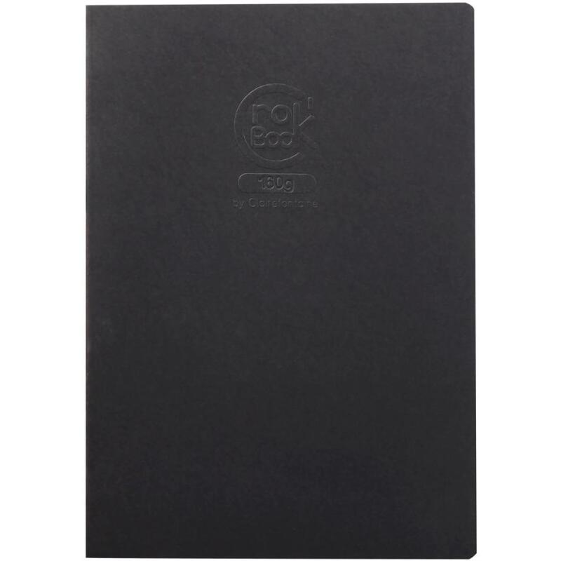 Crok'Book carnet piqué 20F A3 160g F - Noir