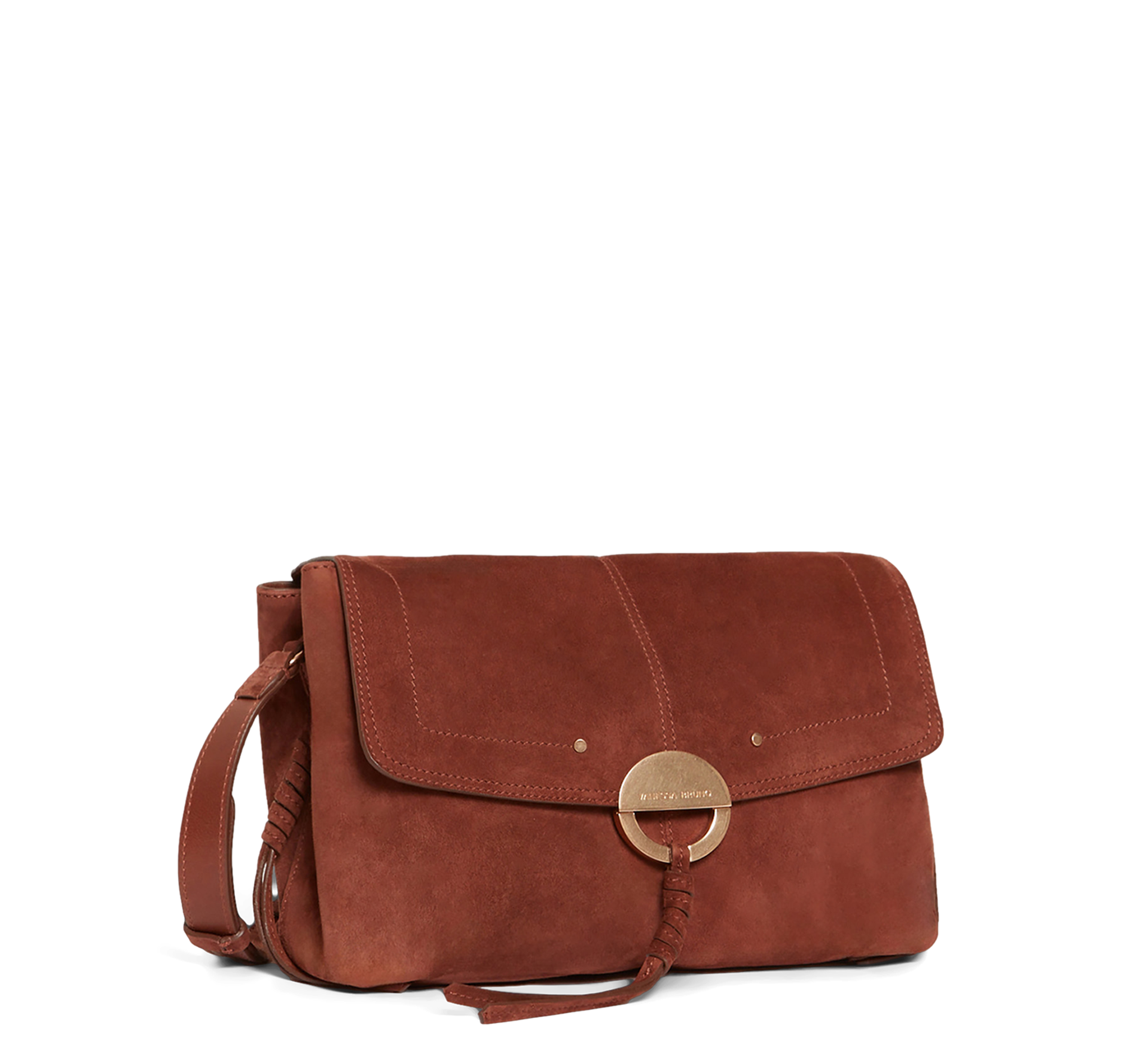 Sac bandoulière en cuir | Marron