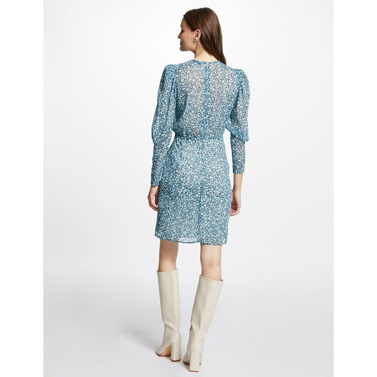 MORGAN<br>Vestido curto, estampa abstrata