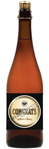 Congrats Verjaardag Blond Bier 75 cl