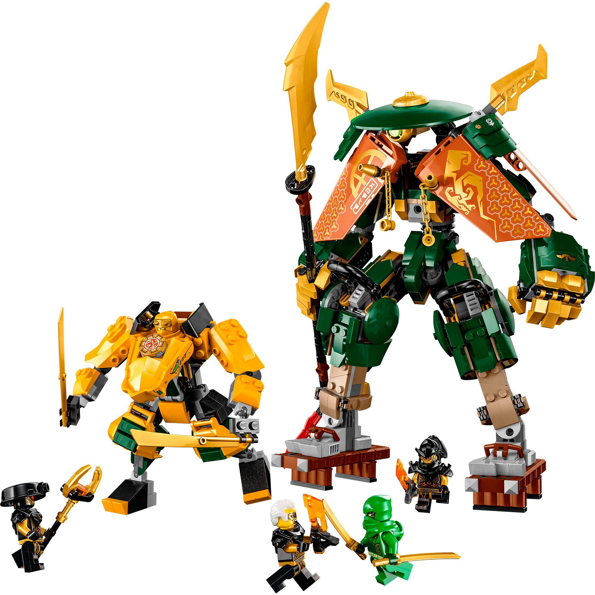 LEGO Konstruktionsspielzeug Ninjago Lloyds und Arins Training-Mechs