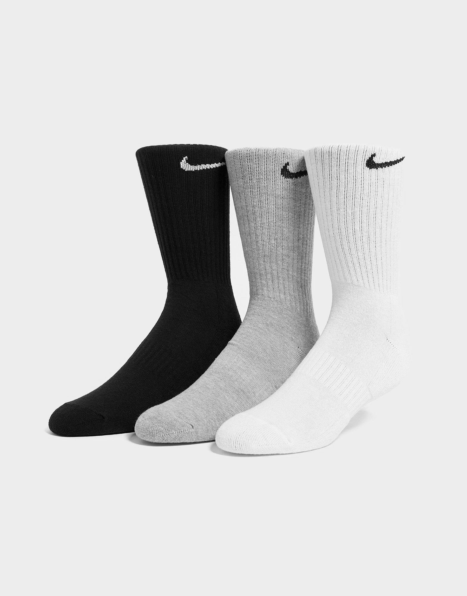 Nike Pack de 3 paires de Chaussettes Rembourrées Homme