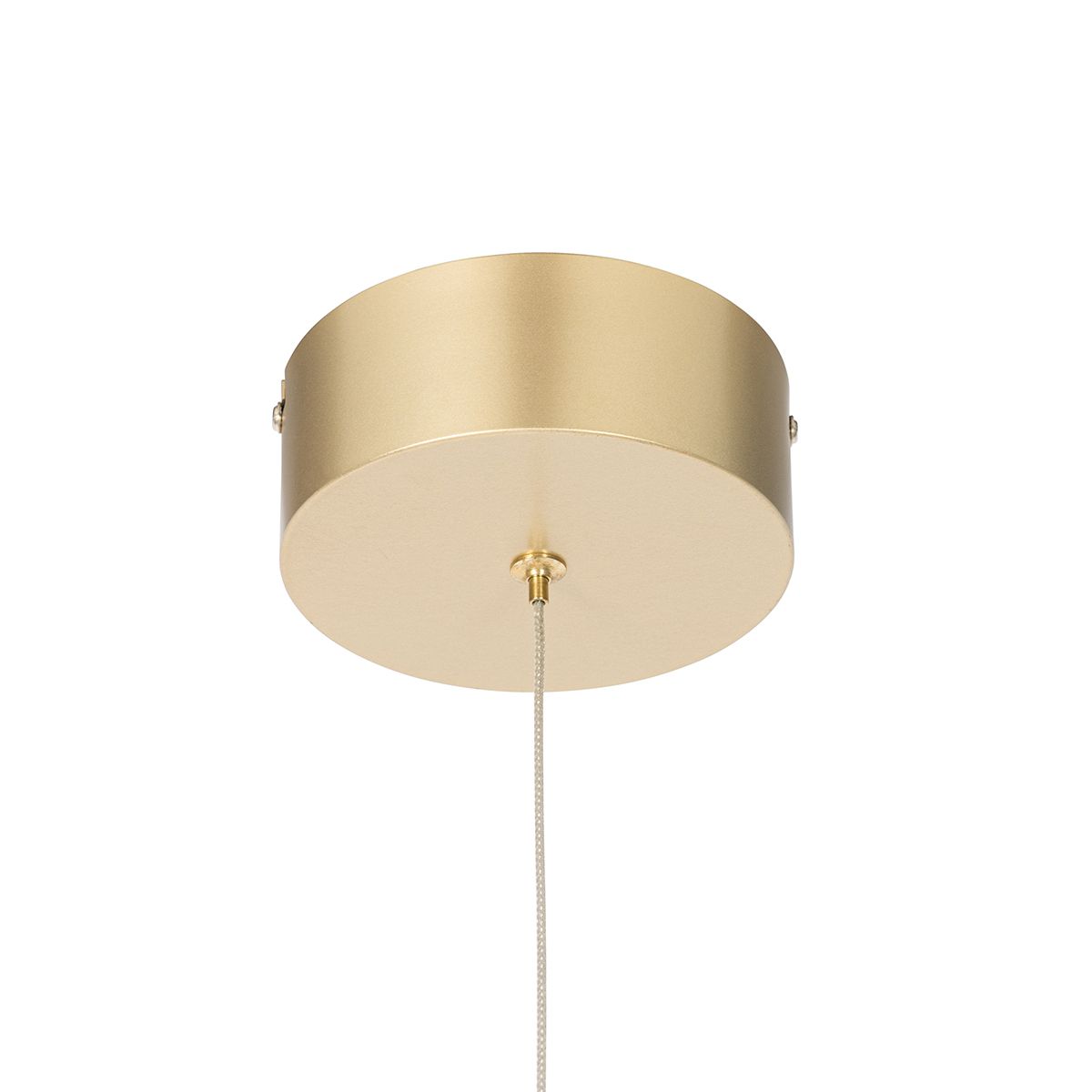 Hanglamp messing 30 cm incl. LED 3-staps dimbaar - Lyani