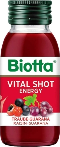 Biotta Vital Shot Energy Traube Guarana, 60 ml