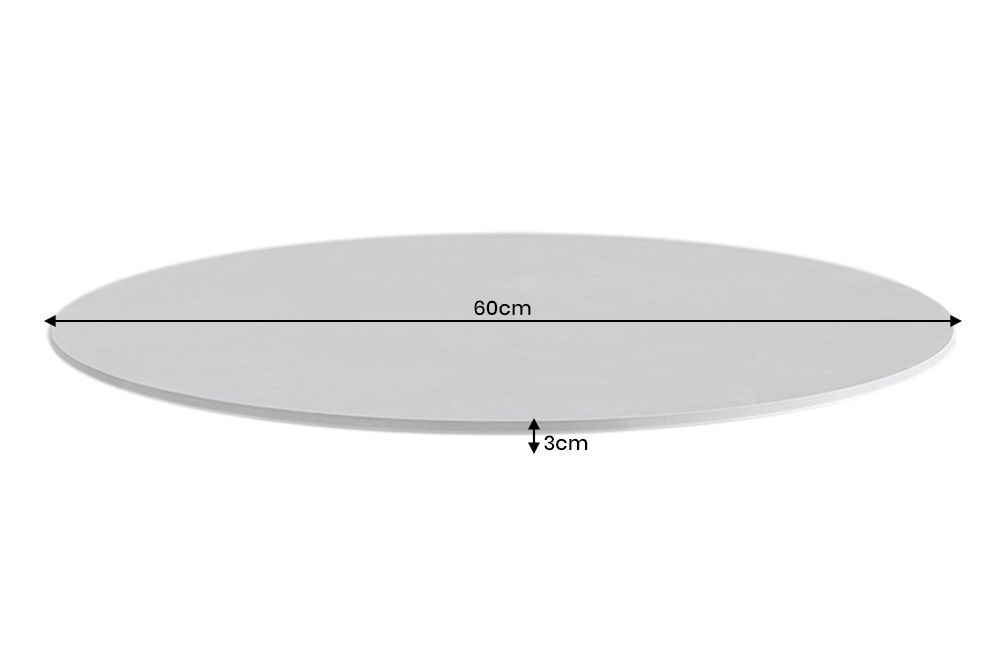 Drehbare Servierplatte SIGNATURE 60cm grau Keramik rund