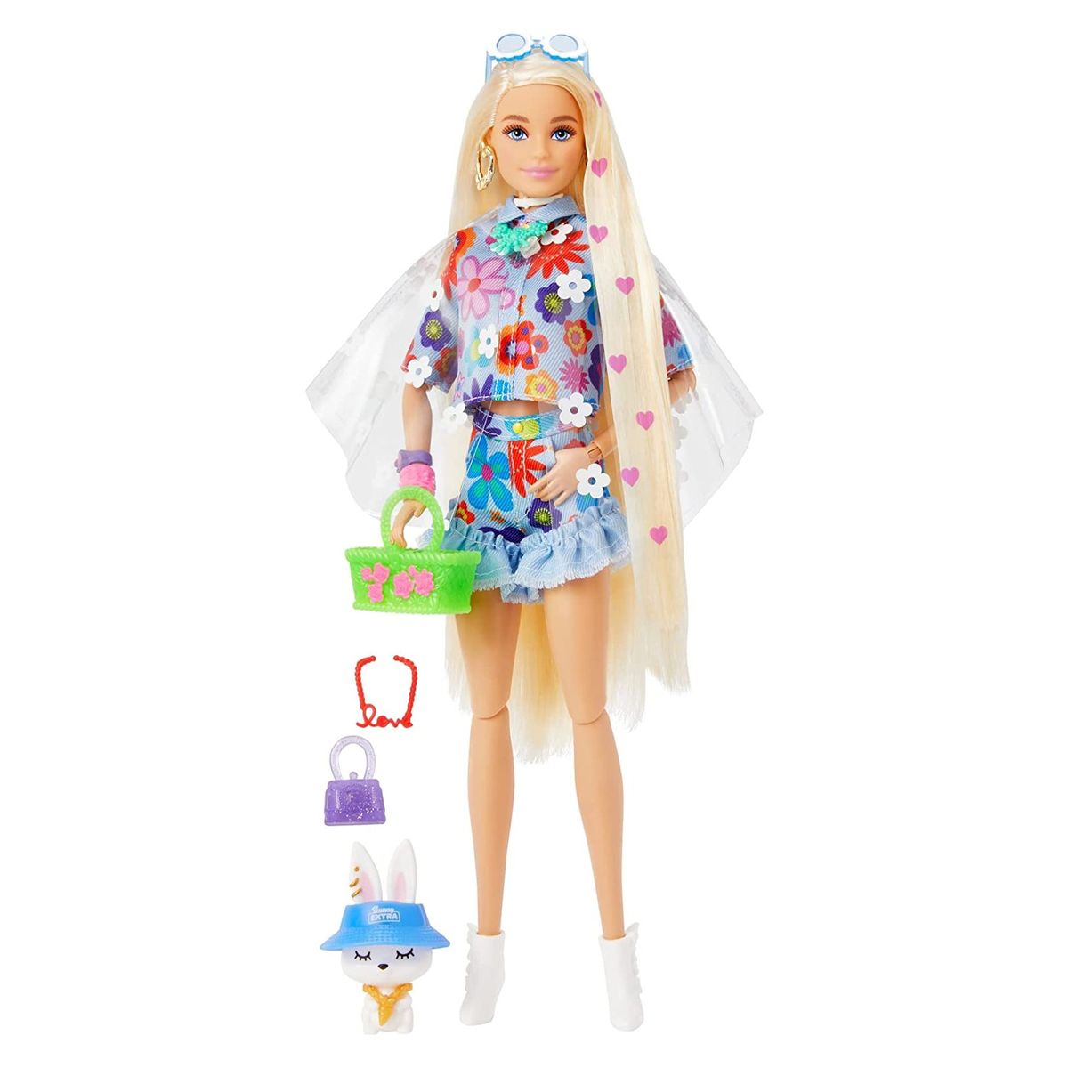 Mattel HDJ45 - Barbie - Extra Puppe Flower Power
