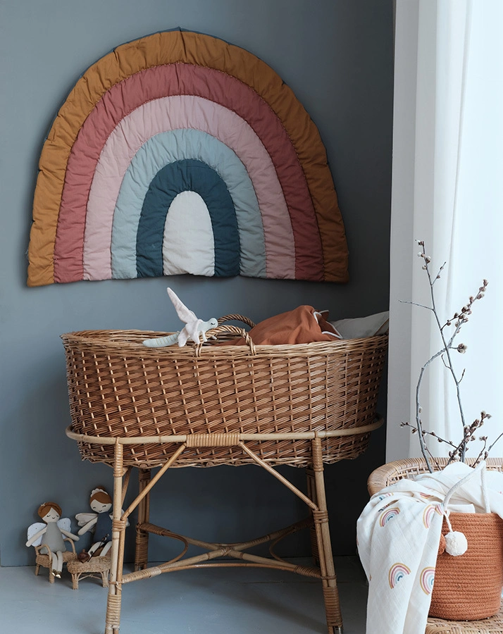 Babydecke REGENBOGEN (80x110) in bunt