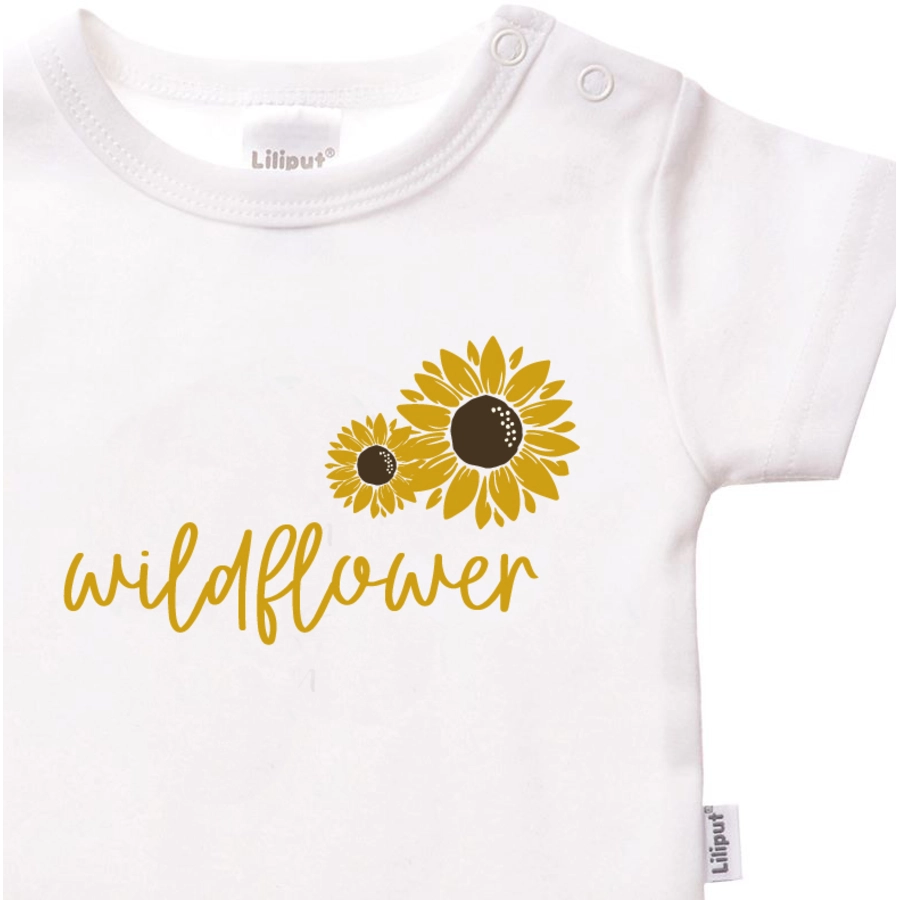 Liliput Kurzarmbody Wildflower weiß