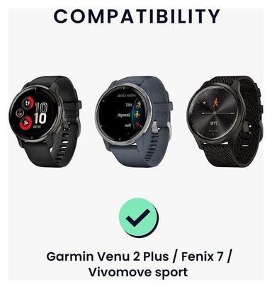 Chargeur pour Garmin Venu 2S 2 plus Venu SQ Venu Vivoactive 3 4 4S 43mm Instinct Solar Vivomove Sport Fenix 7 FORERUNNER 45 55