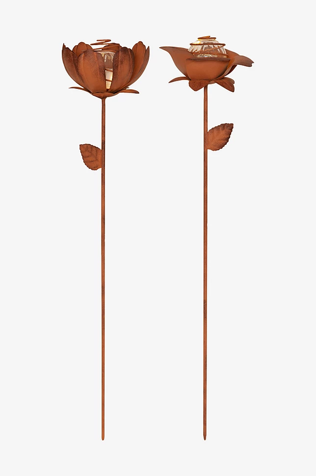 Solcelledekorasjon Oxida Blomst 2-p