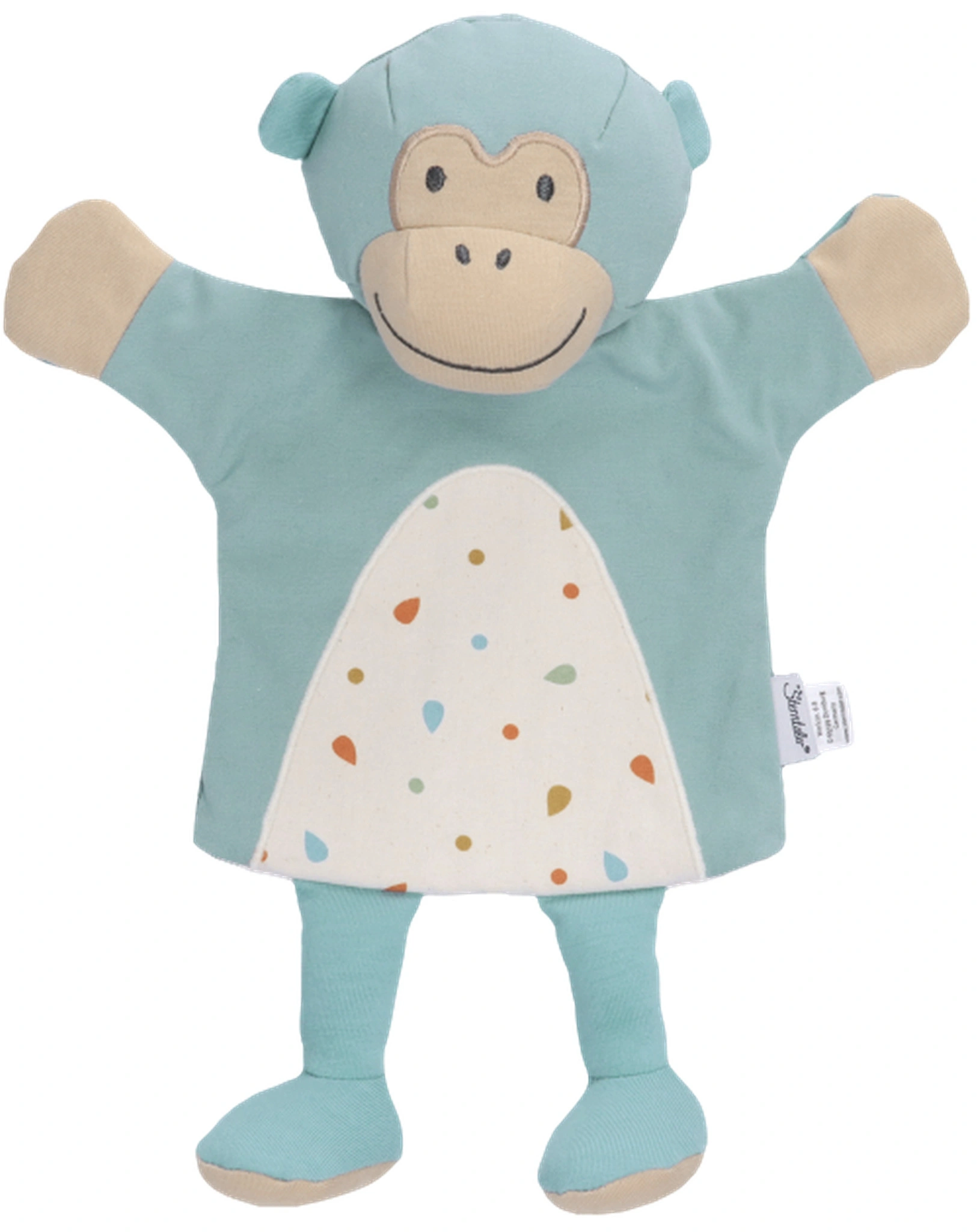 Handpuppe AFFE ALBERT in hellblau