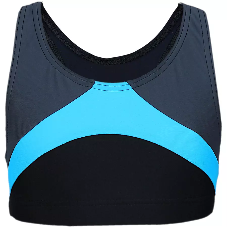 Aquarti Mädchen Sport Bikini Racerback Bustier & Bikinislip blau