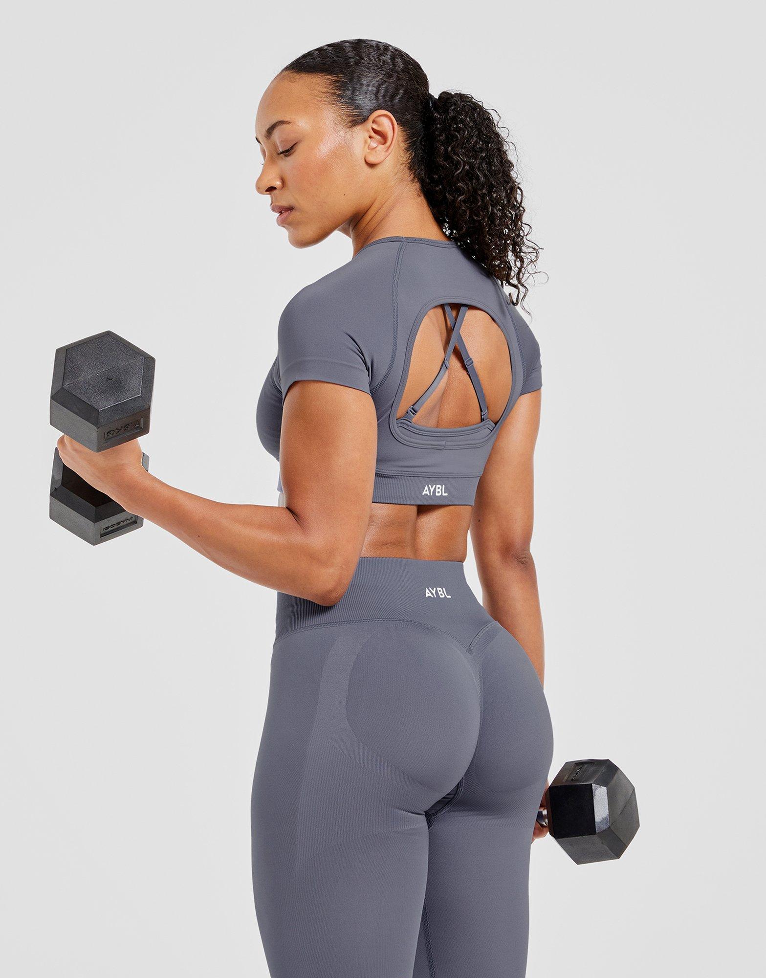 AYBL Crop Top Manches Courtes Adapt Seamless Femme
