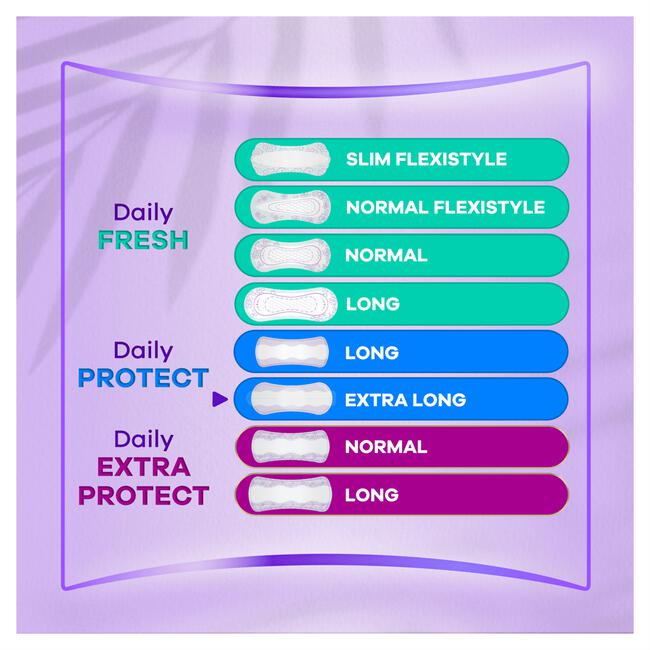 Always Daily Protect Inlegkruisjes Extra Long 42 Stuks