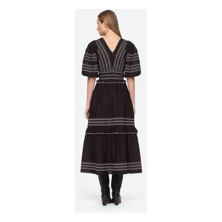 Sea NY Robe Mable Cambric Midi | Noir