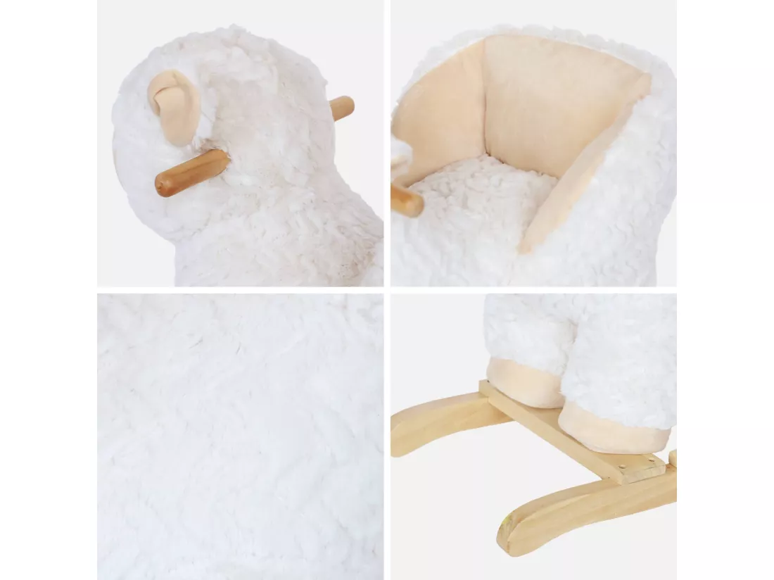 Fauteuil mouton à bascule pour enfant