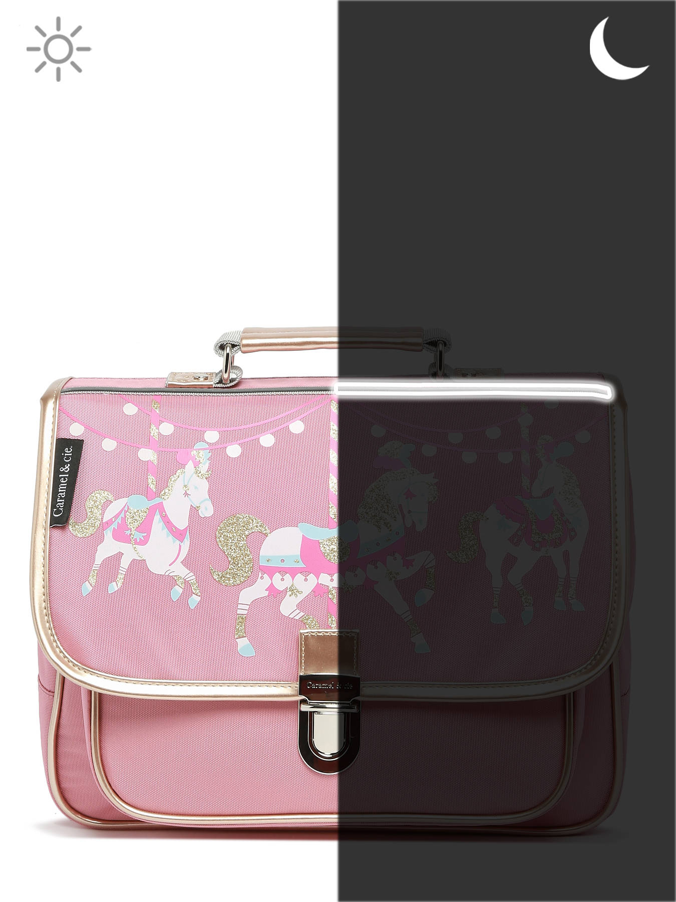 Cartable 1 compartiment CARAMEL ET CIE