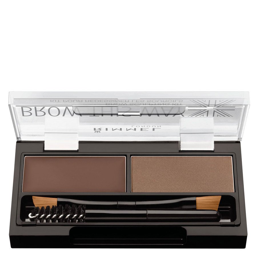 Rimmel London Brow This Way Eyebrow Powder Kit Medium Brown