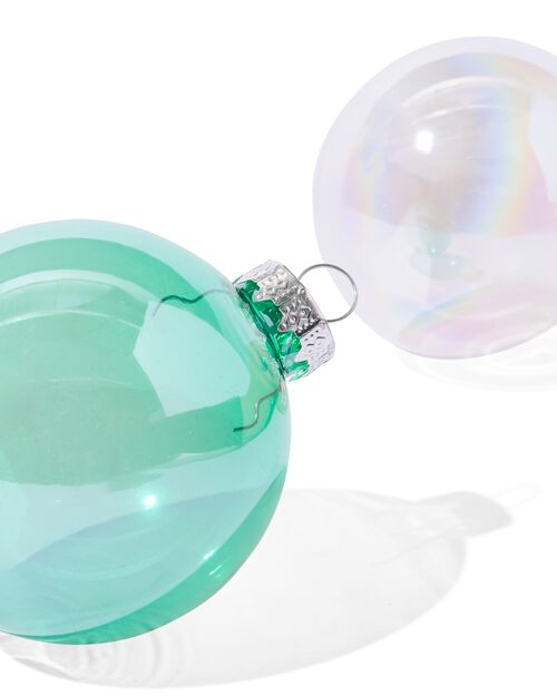 lot de boules de Noël effet bulle de savon - lot de 6
