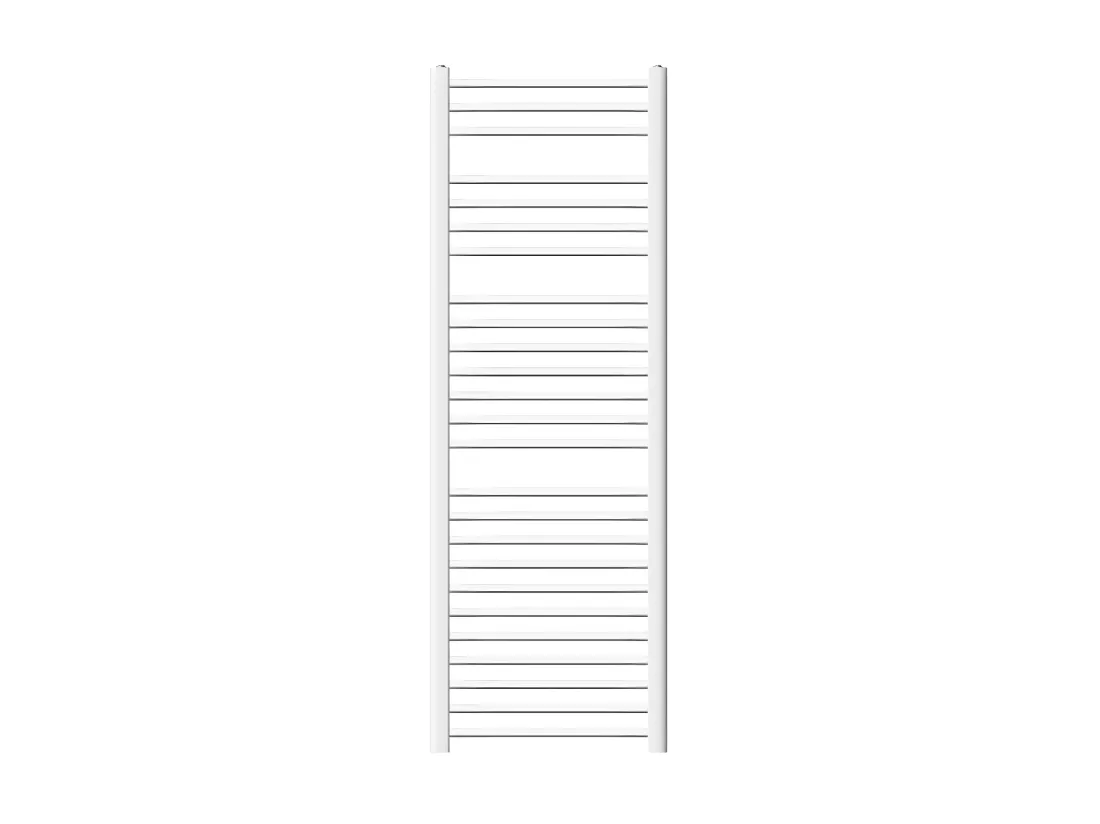 Radiateur sèche-serviette forme courbé acier blanc connexion latérale 50x150 cm