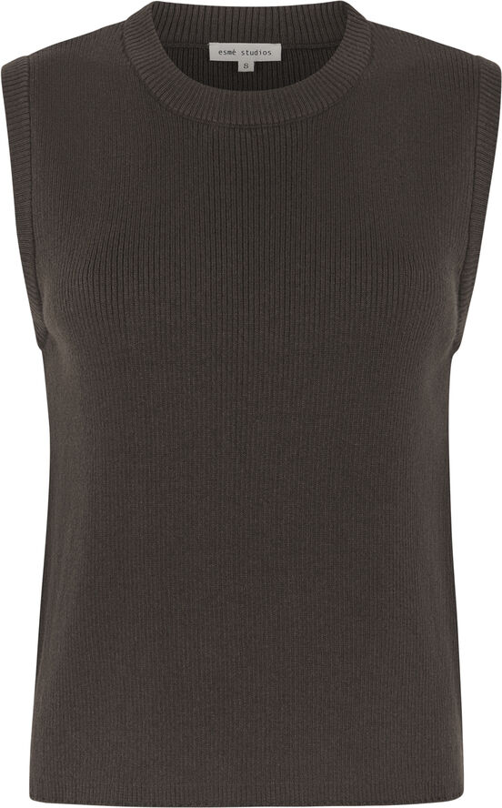 esmé studios ESNico Knit Top Coffee bean
