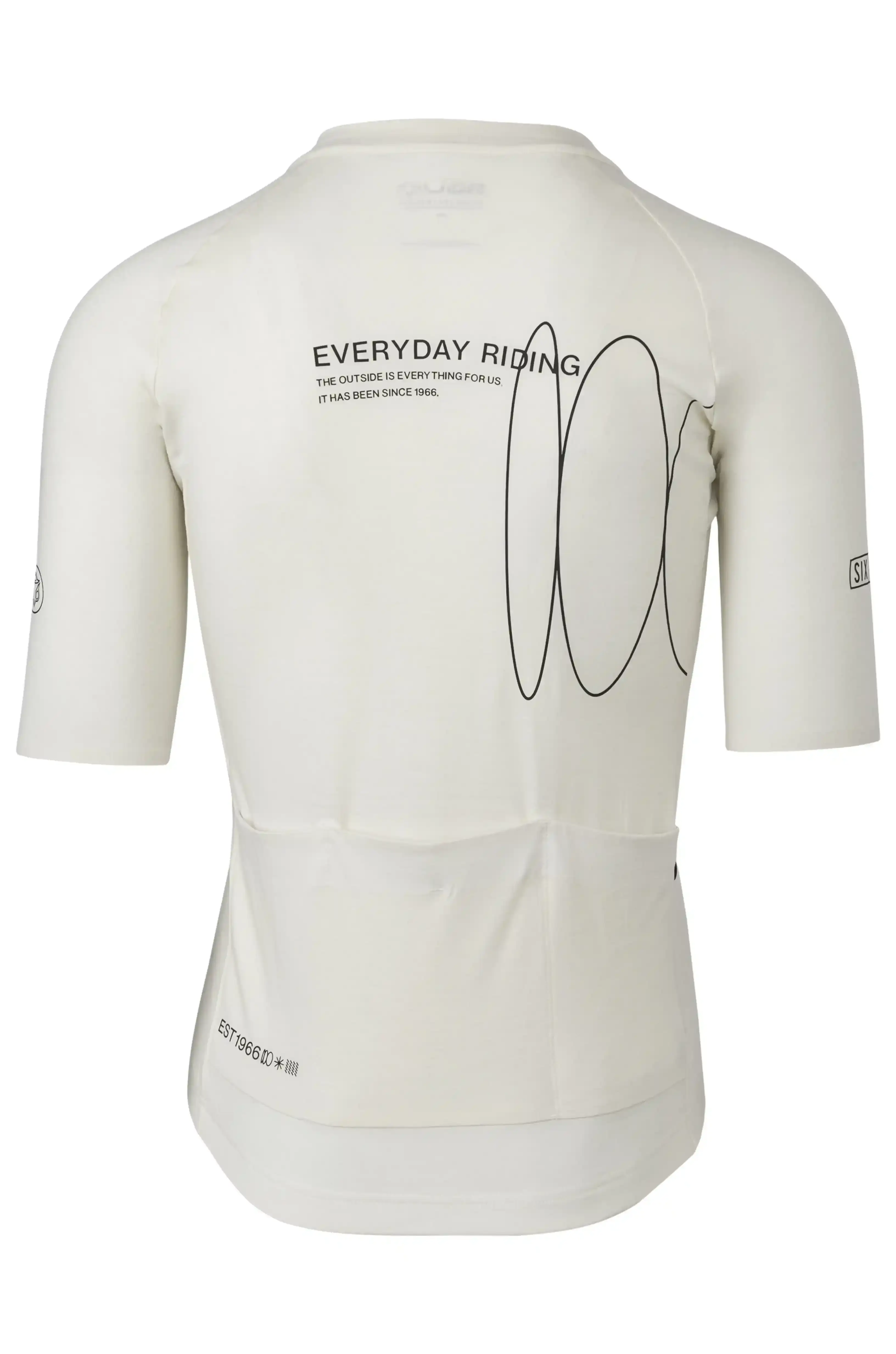 AGU Merino Fietsshirt Korte Mouwen SIX6 Wit Heren