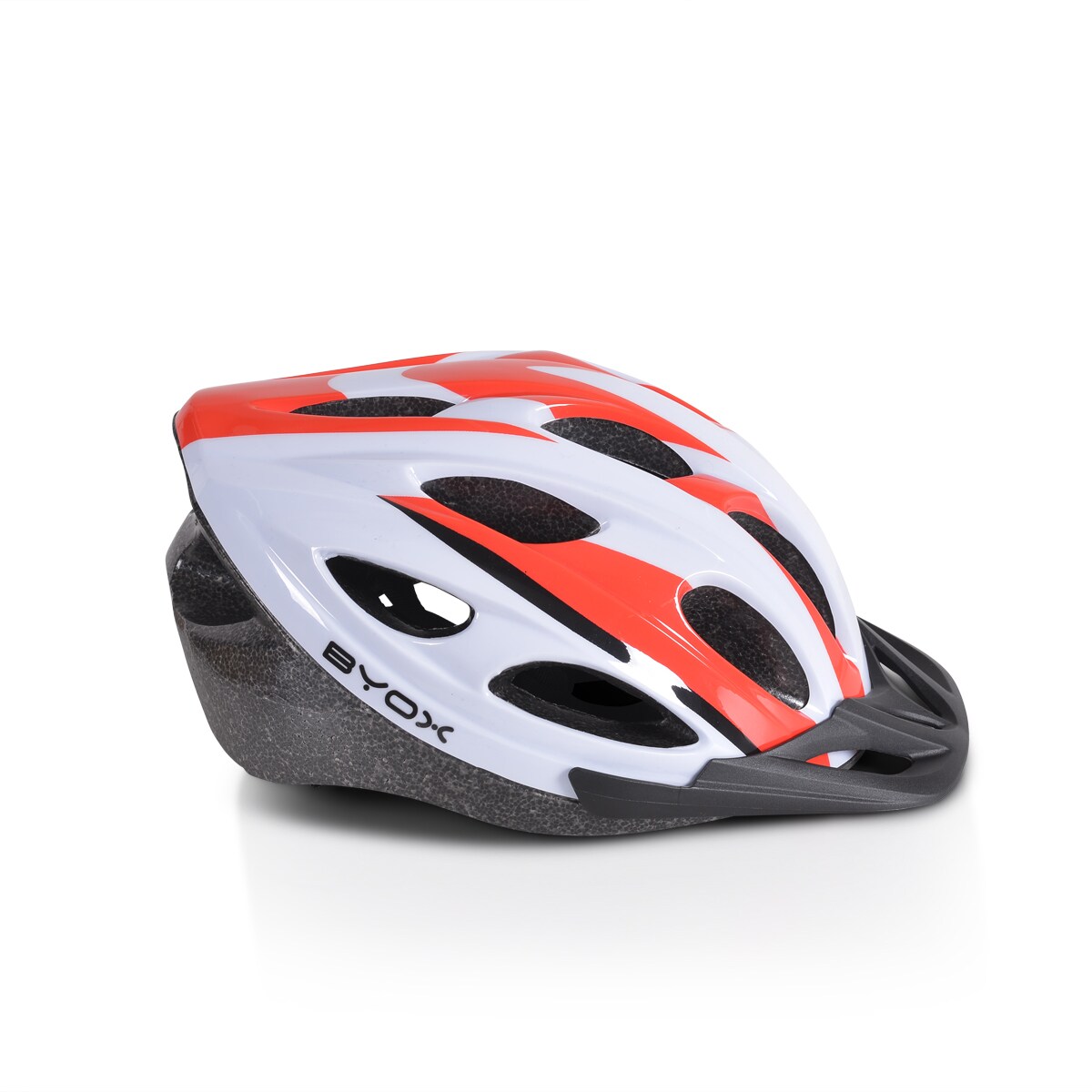 Byox Kinder Schutzhelm Y02 Größe L 58-62 cm, 17 Löcher,einstellbar, LED-Licht pink