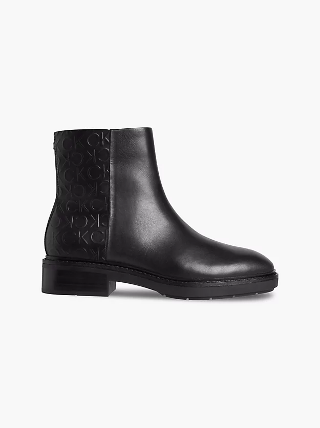 botas de couro até o tornozelo
