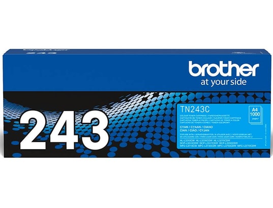 BROTHER - Cartouche toner TN243C Cyan Jusqu'à 1000 pages