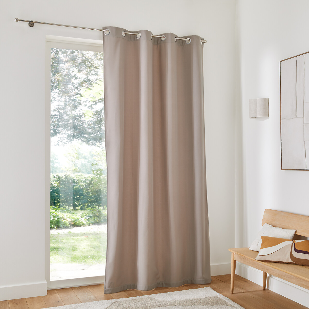LA REDOUTE INTERIEURS<br>Cortina térmica de lã com ilhós, Tobison