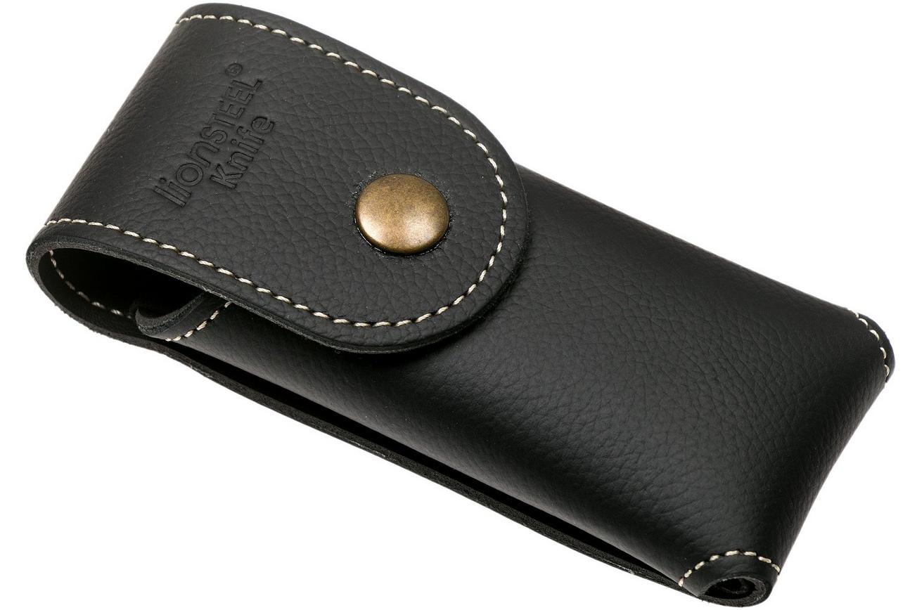 LionSteel 900FDV1 PL riemetui groot, zwart leer