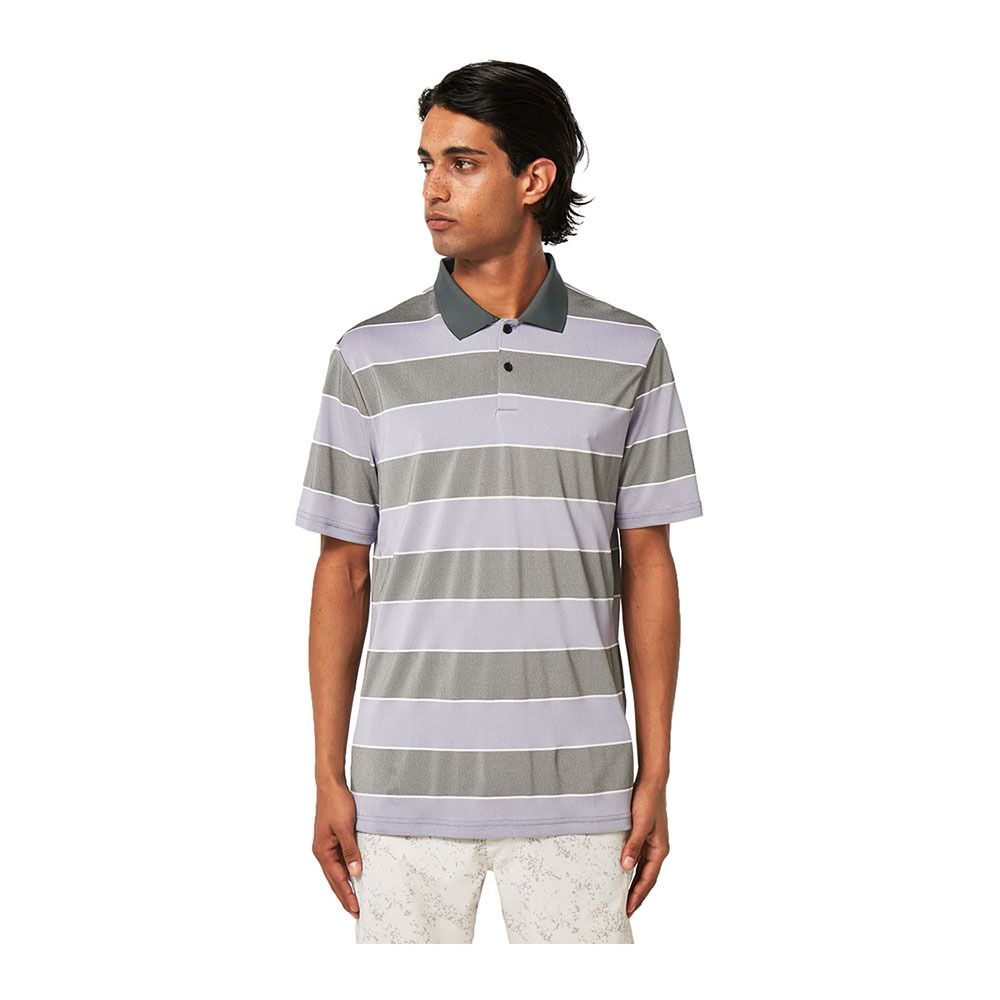 Oakley COMFORT STRIPE - Polo Homme new lilac