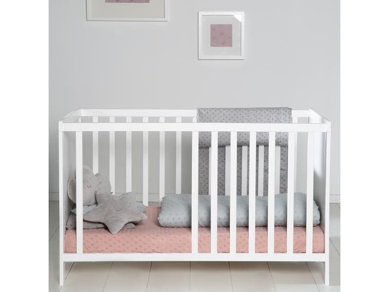 roba Beistellbett Hamburg weiss 60 x 120 cm Höhenverstellbares Baby- und Beistellbett