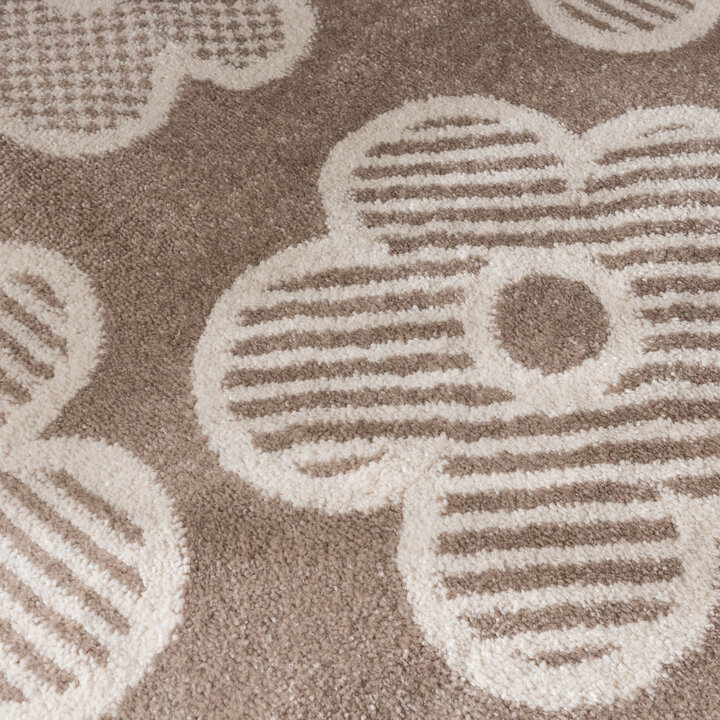 Kinderkamer vloerkleed - Bowie Bloem Taupe
