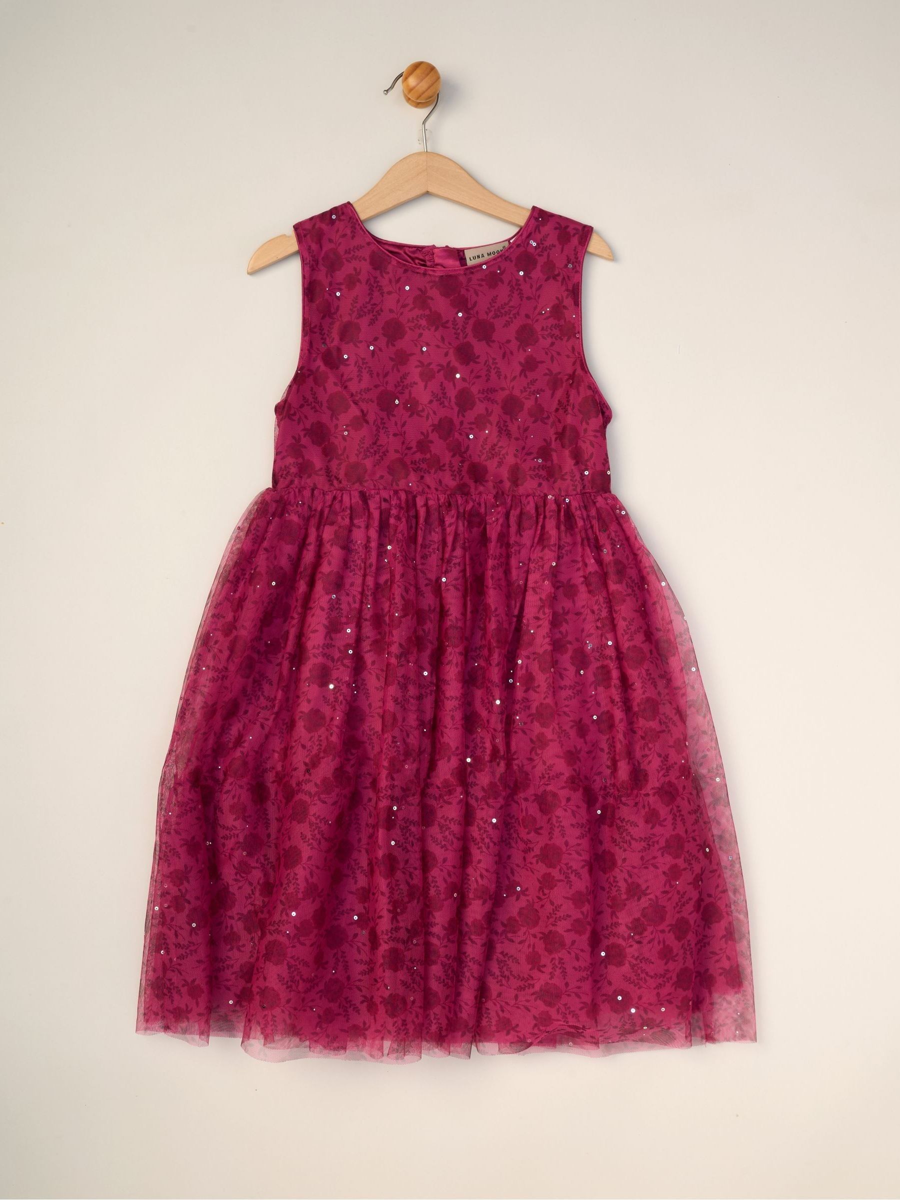 Miss Jacket with Tulle Appliqué and Printed Tulle Dress Set