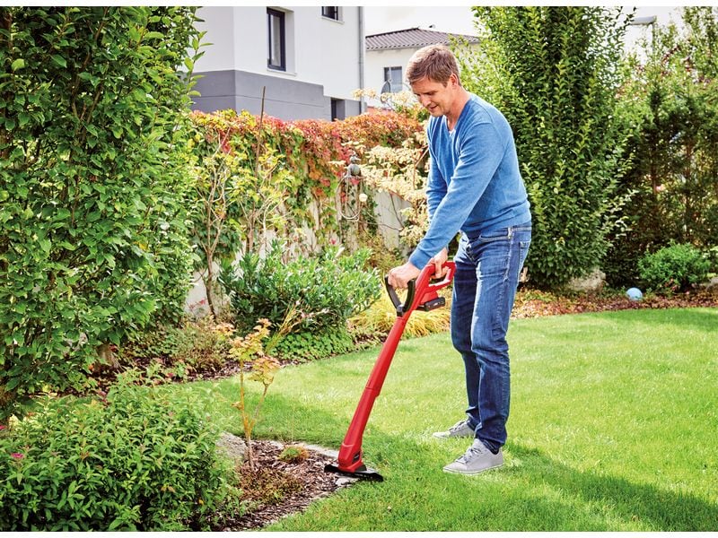 Einhell Akku-Gartengeräte-Set GE-CM 18/33 Li   GC-CT 18/24 Kit aus Rasenmäher, Rasentrimmer, Akku und Ladegerät