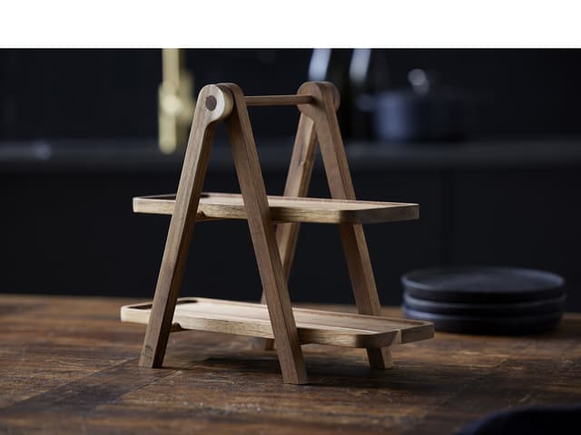 HOLM Serveringsopsats 36 x 18,4 x 30 cm Akacie
