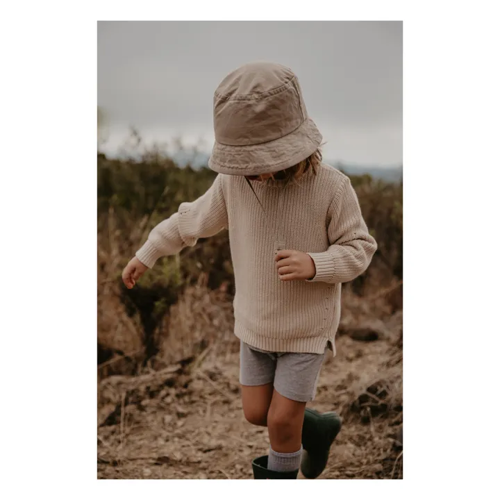 The Simple Folk Pull Col Rond Coton Bio | Beige