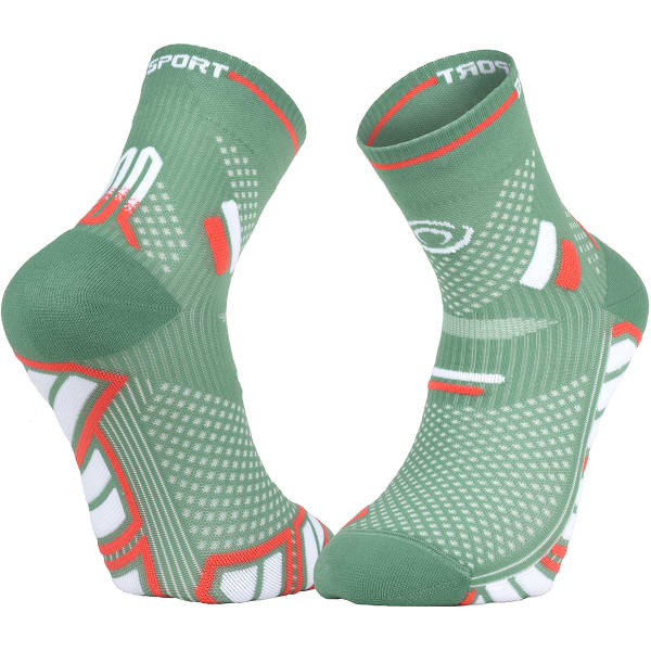 Chaussette running BV SPORT TRAIL ULTRA.2 GREEN/WHITE