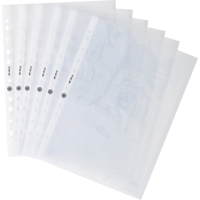 Pack 100 pochettes perforées Bruneau A4 polypropylène lisse 9/100e + 100 OFFERTES