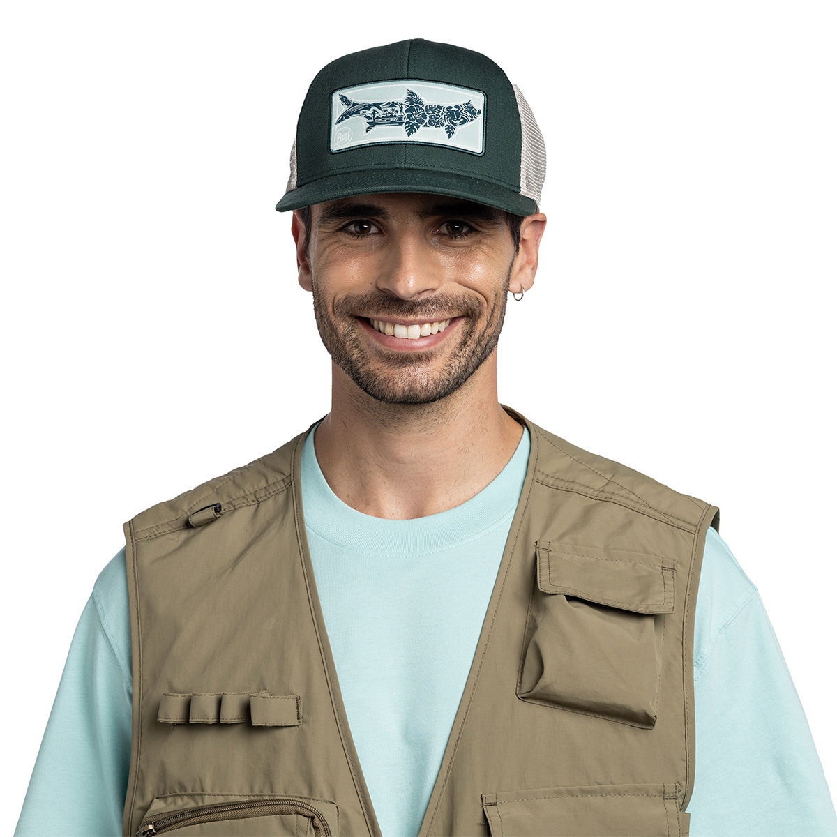 Buff Explore Trucker Cap (Lake River Khaki)