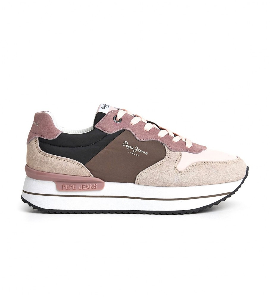 Tênis Pepe Jeans Rusper Queen de couro multicolorido
