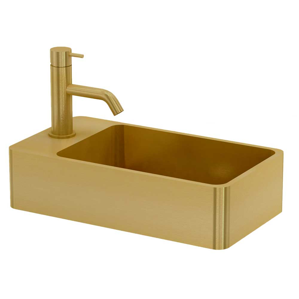 Qisani Vanity fontein 22x40x10cm gold