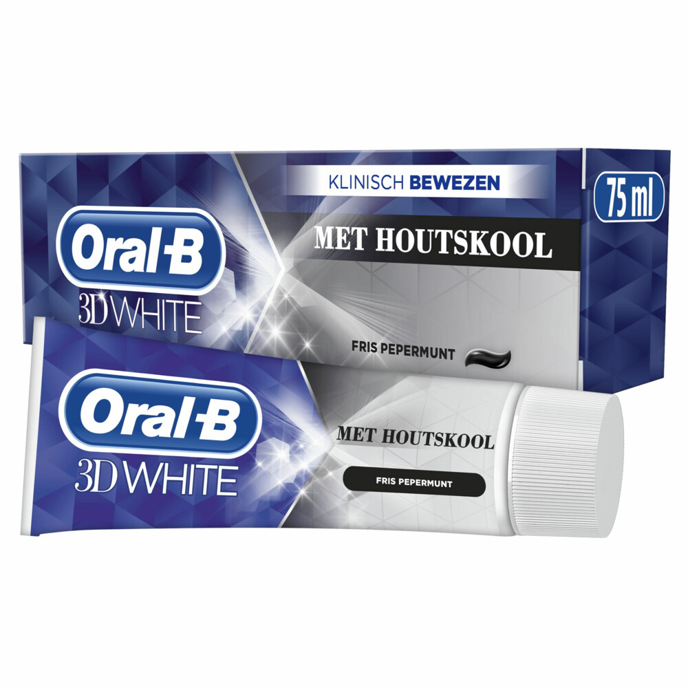 Oral-B Tandpasta 3D White Houtskool75 ml